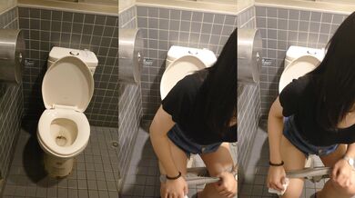 ⚫️【精品厕拍】，全景真实偷拍公共女坐厕，数位年轻小姐姐方便，火气有点大啊，尿的很黄(6V) (5)